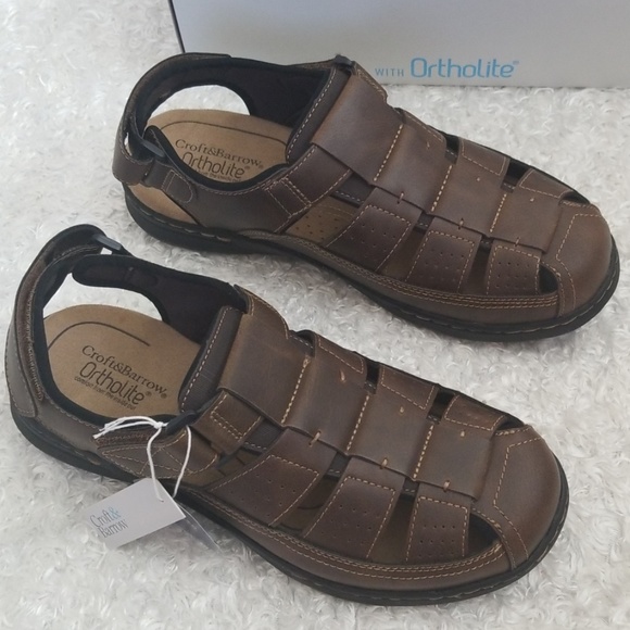 croft & barrow Shoes Nwt Mens Sandals Covered Toe For Protection
